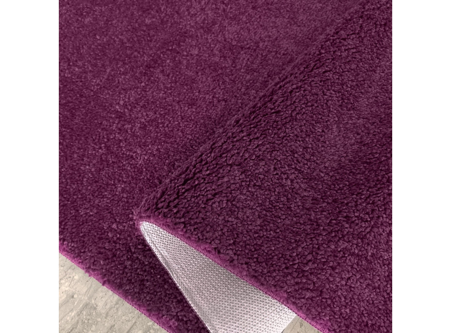 Moderní koberec SHAGGY CAMIL - tmavě fialový