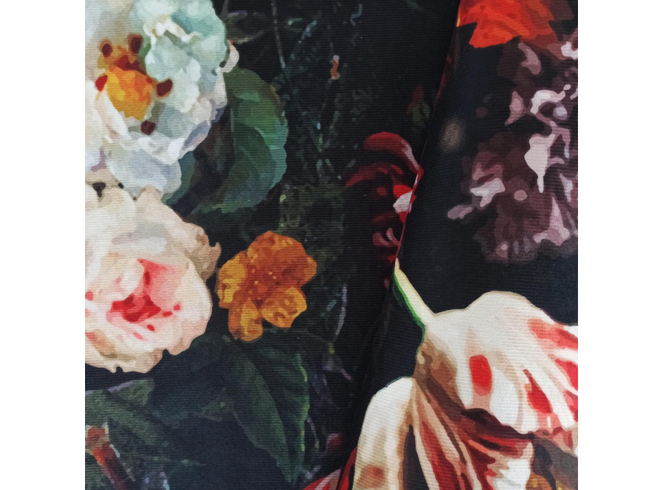 Kusový koberec HONOR Flowers - černý