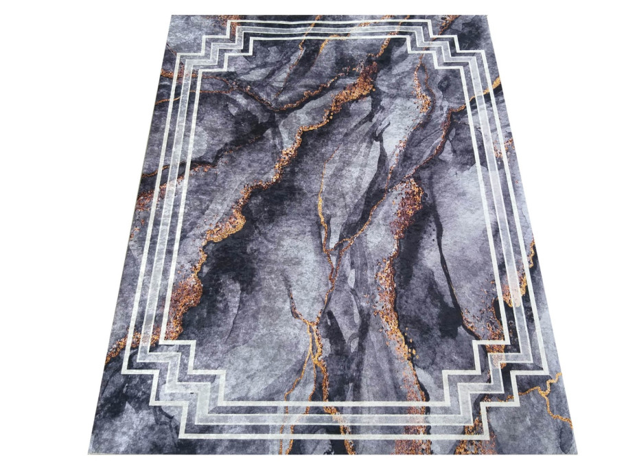Kusový koberec HONOR Rock - tmavě šedý