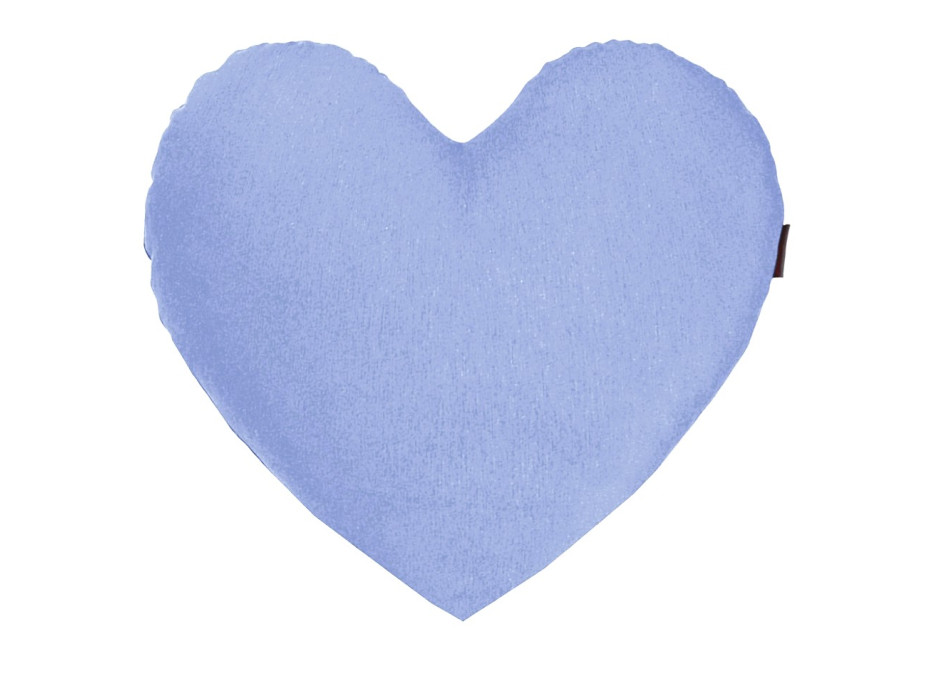 Polštář CLEO Srdce 45x45 cm - světle modrý