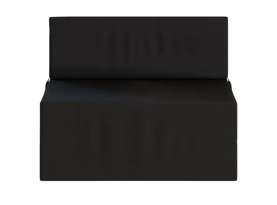 Rozkládací pěnové křeslo (matrace) GARDEN - 70x200x14 cm - černé