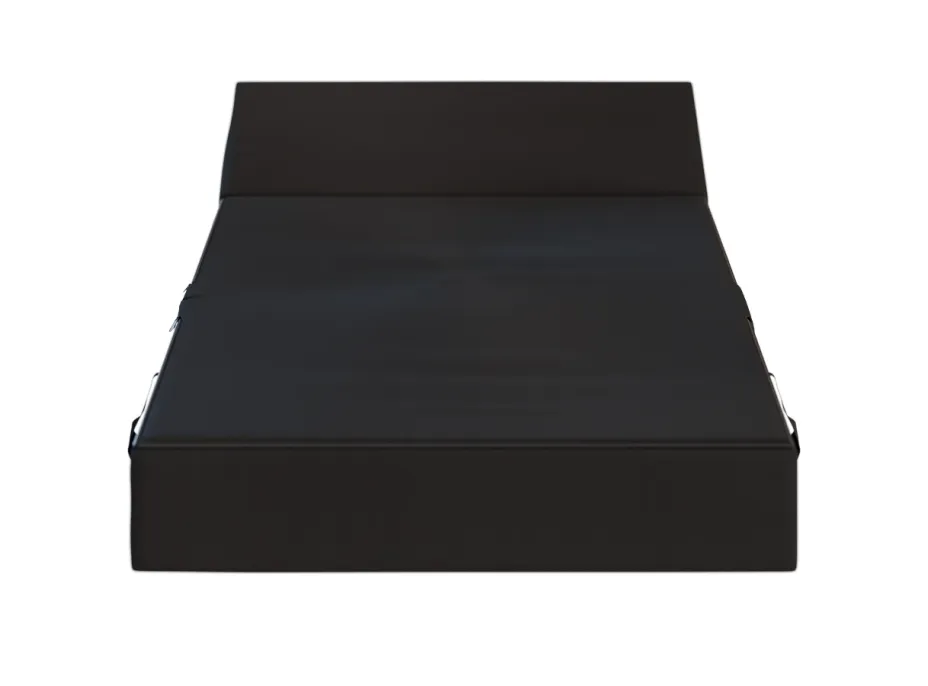 Rozkládací pěnové křeslo (matrace) GARDEN - 70x200x14 cm - černé