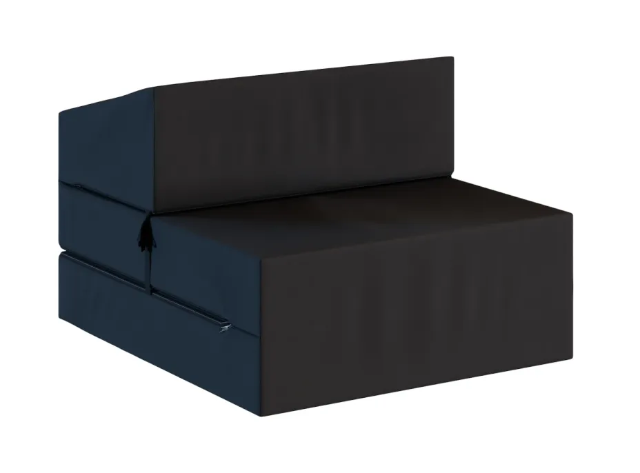 Rozkládací pěnové křeslo (matrace) GARDEN - 70x200x14 cm - černé