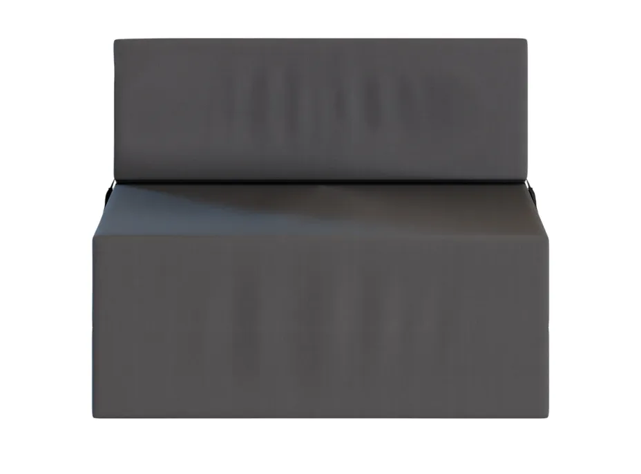 Rozkládací pěnové křeslo (matrace) GARDEN - 70x200x14 cm - tmavě šedé