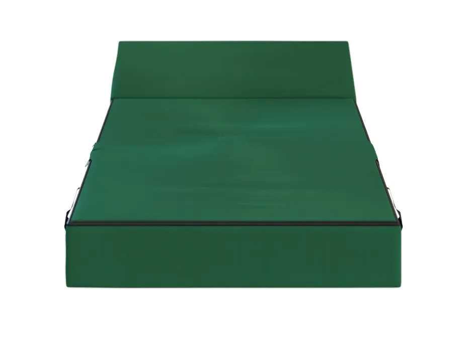Rozkládací pěnové křeslo (matrace) GARDEN - 70x200x14 cm - zelené