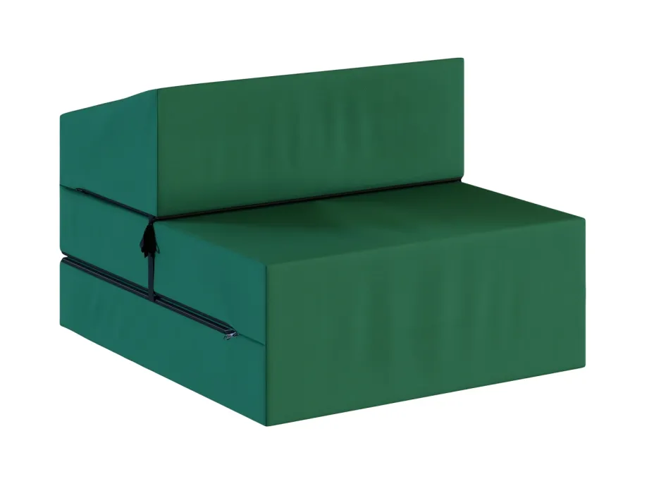 Rozkládací pěnové křeslo (matrace) GARDEN - 70x200x14 cm - zelené