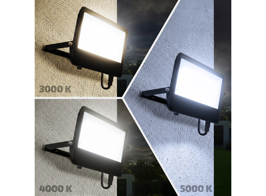 Solight LED reflektor TOP, 100W, max. 14000lm, 3CCT, volitený výkon 100/75/50%, IP65, rychlokonektor