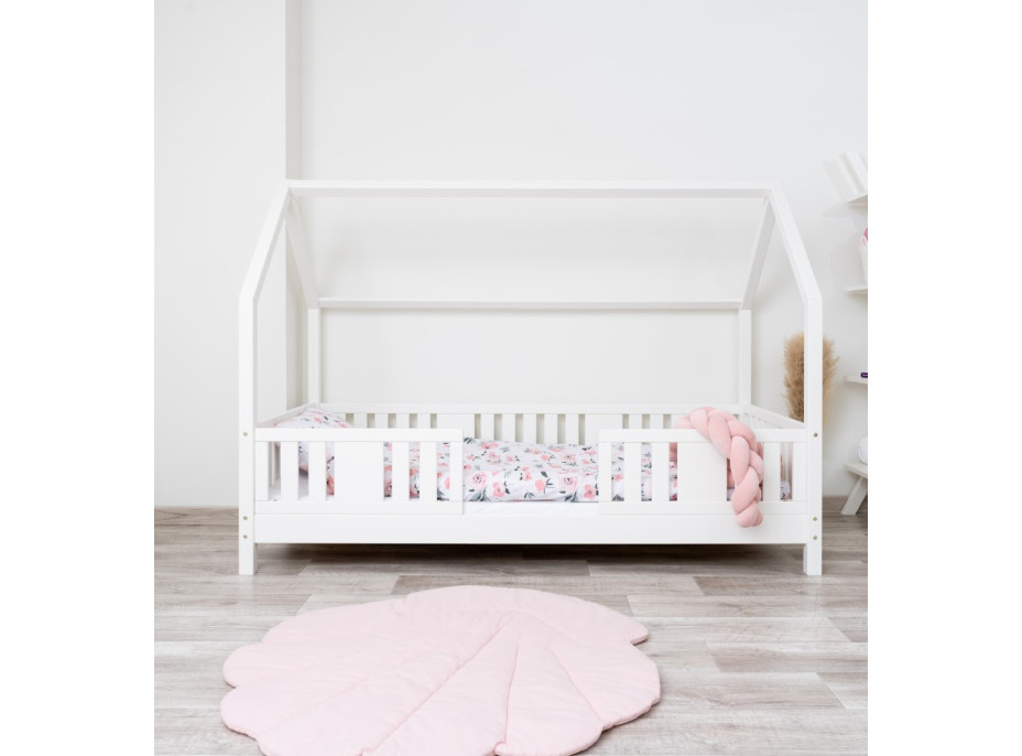 Dětská domečková postel z masivu borovice NIKO L 10 - 190x90 cm