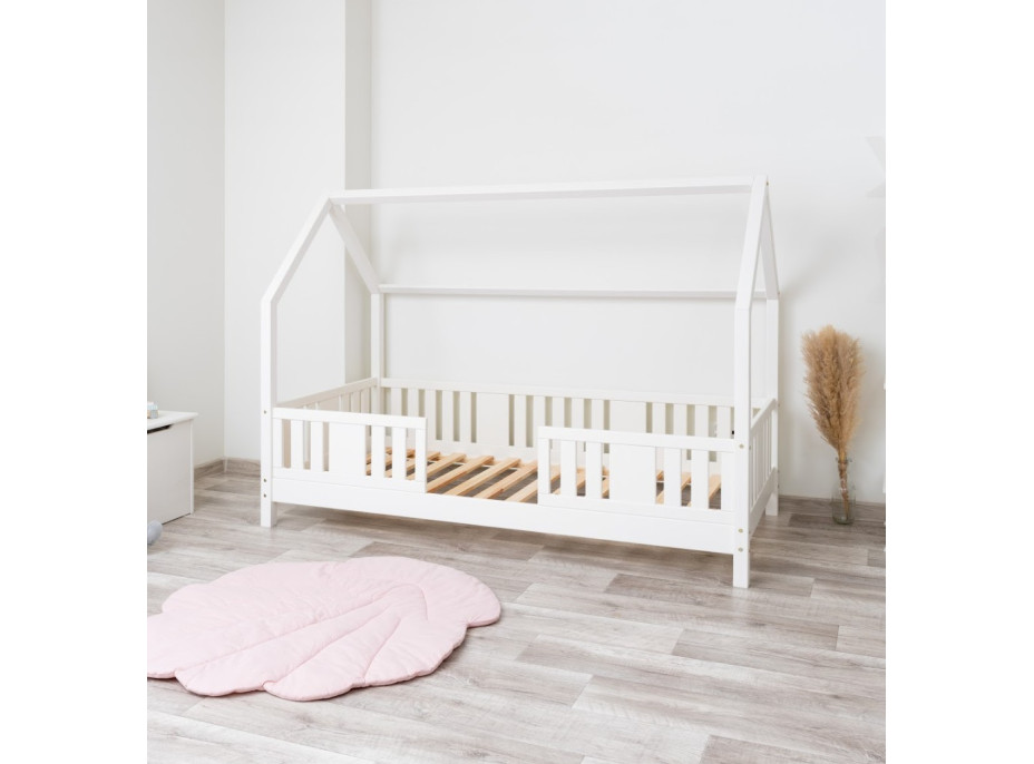 Dětská domečková postel z masivu borovice NIKO L 10 - 200x90 cm