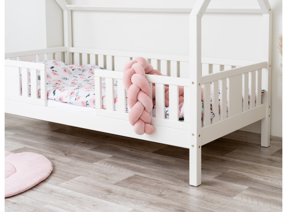 Dětská domečková postel z masivu borovice NIKO L 20 - 160x80 cm