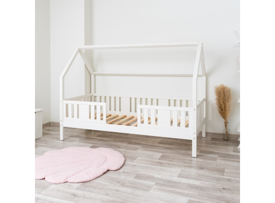 Dětská domečková postel z masivu borovice NIKO L 20 - 180x80 cm