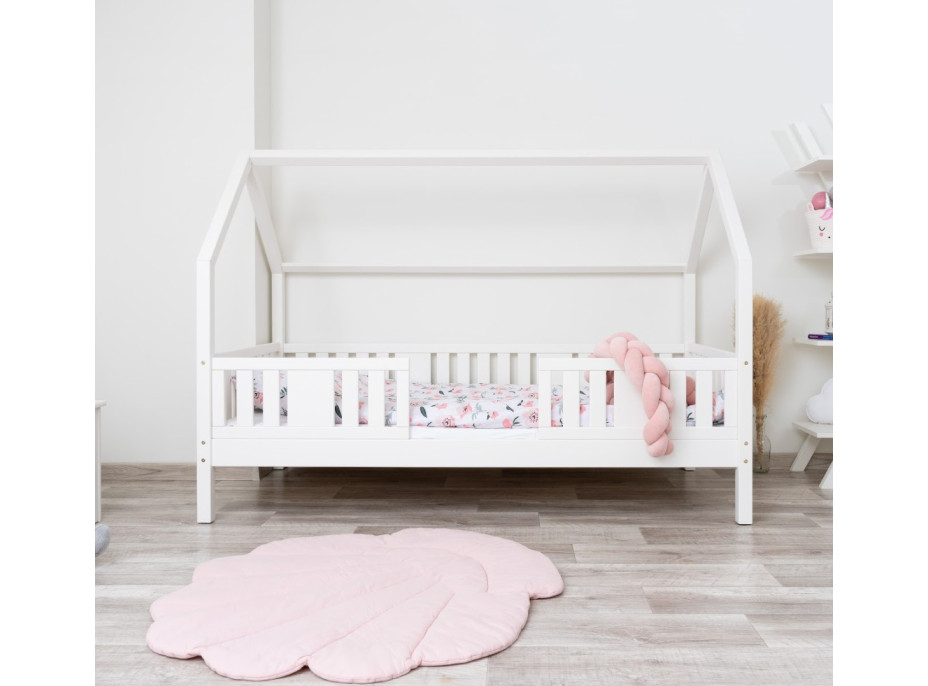 Dětská domečková postel z masivu borovice NIKO L 20 - 200x90 cm