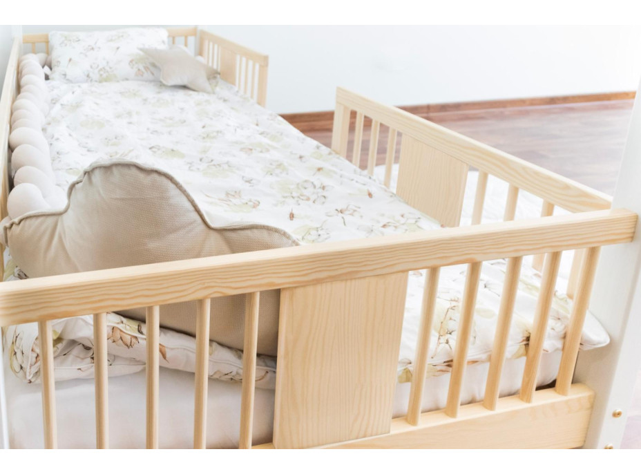 Dětská domečková postel z masivu borovice NIKO L 20 - 180x80 cm