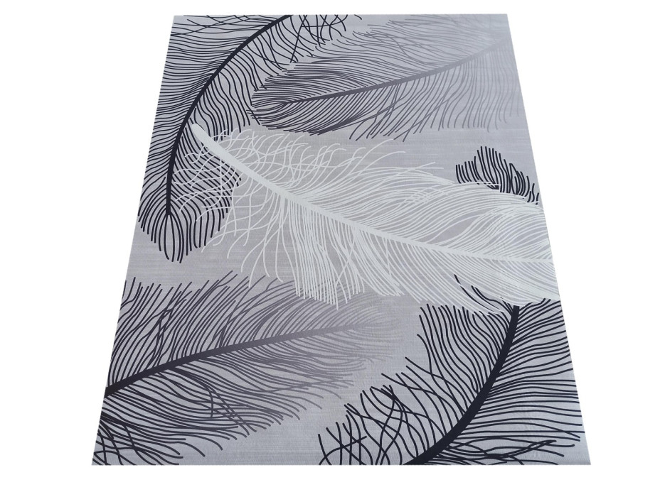 Kusový koberec HONOR Feather - šedý