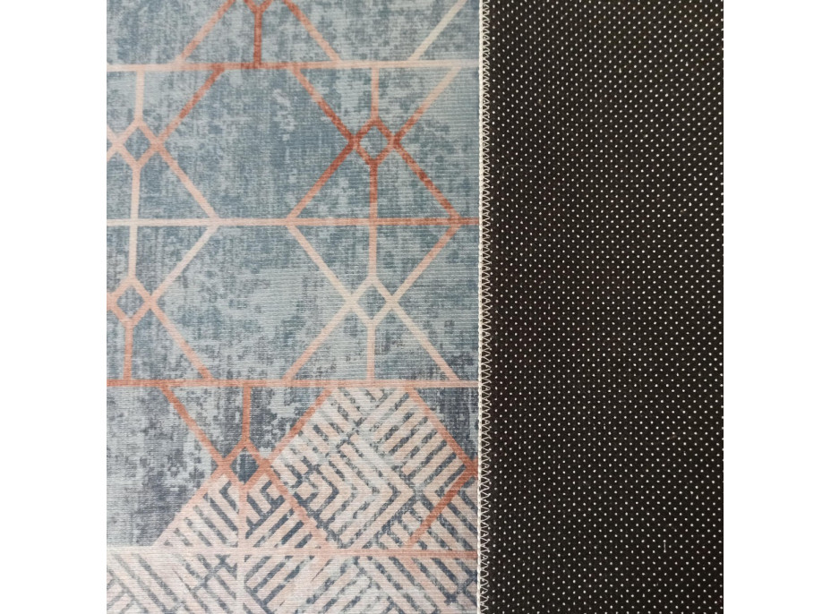 Kusový koberec HONOR Geometry - modrý