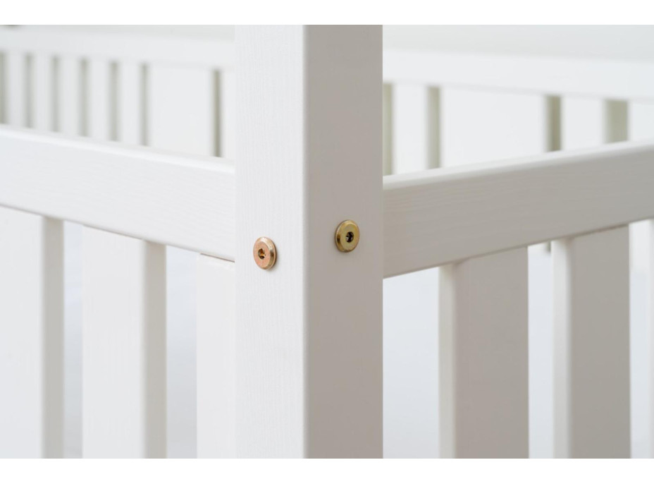 Dětská domečková Montessori postel z masivu borovice NIKO S - 160x80 cm