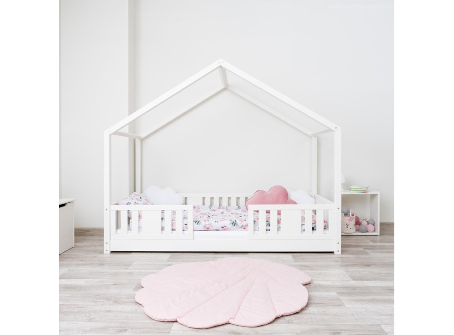 Dětská domečková Montessori postel z masivu borovice NIKO S - 180x80 cm