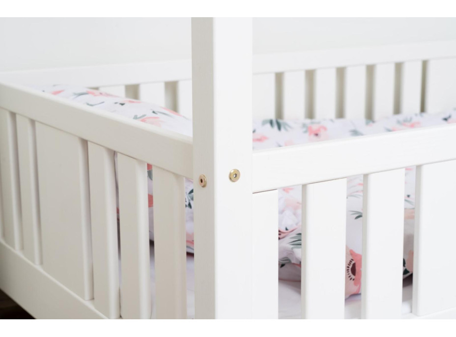 Dětská domečková postel z masivu borovice NIKO L 20 - 200x90 cm