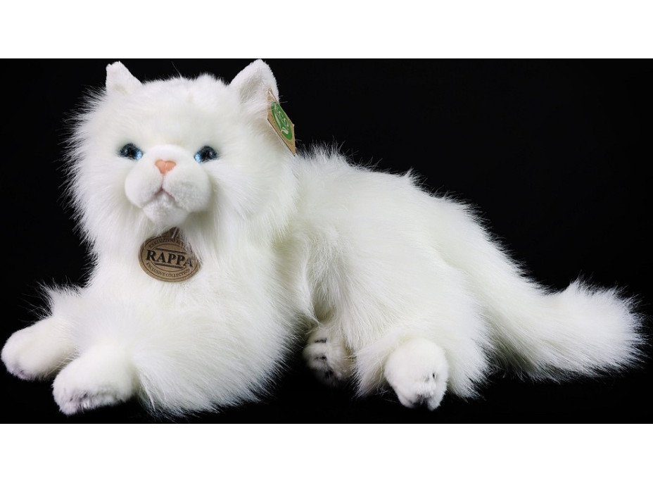 Rappa Plyšová kočka perská bílá 30 cm ECO-FRIENDLY