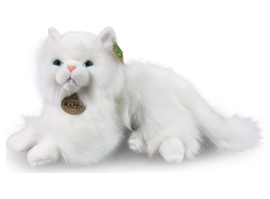 Rappa Plyšová kočka perská bílá 30 cm ECO-FRIENDLY