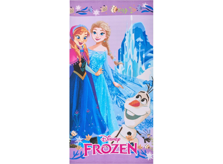Dětská rychleschnoucí osuška 70x140 cm - FROZEN - Anna, Elsa a Olaf
