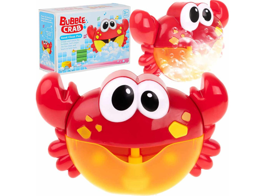 Hračka do koupele s generátorem bublinek - Krab