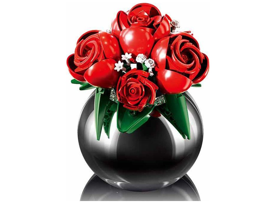 Sluban Flowers M38-P8061 Kytice červených růží ve váze