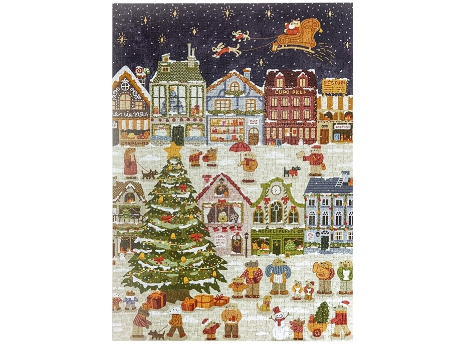 RoboTime Puzzle Štědrý den štěňat 1000 dílků