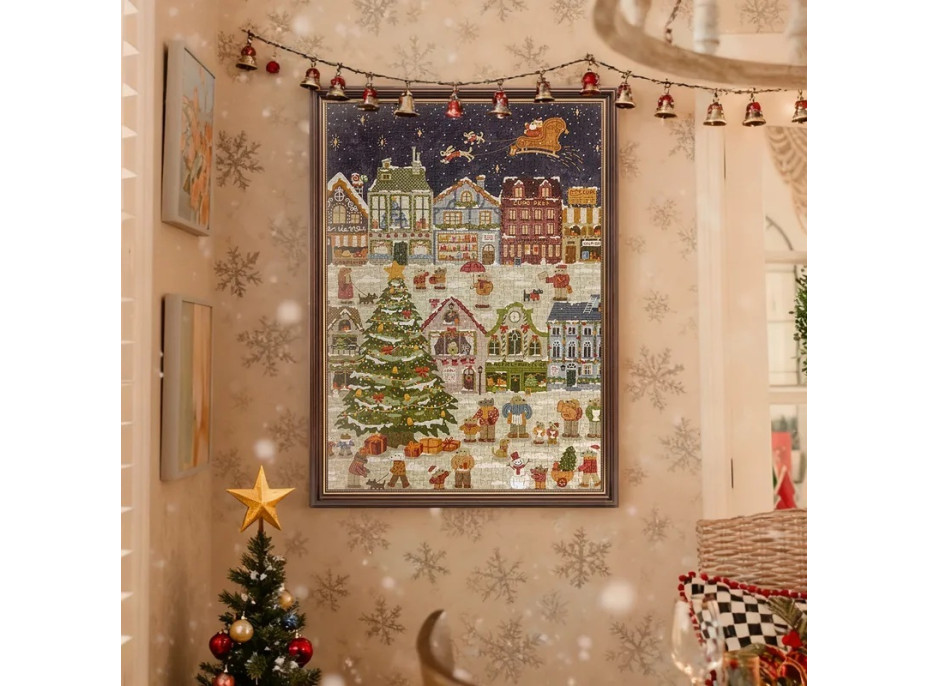 RoboTime Puzzle Štědrý den štěňat 1000 dílků