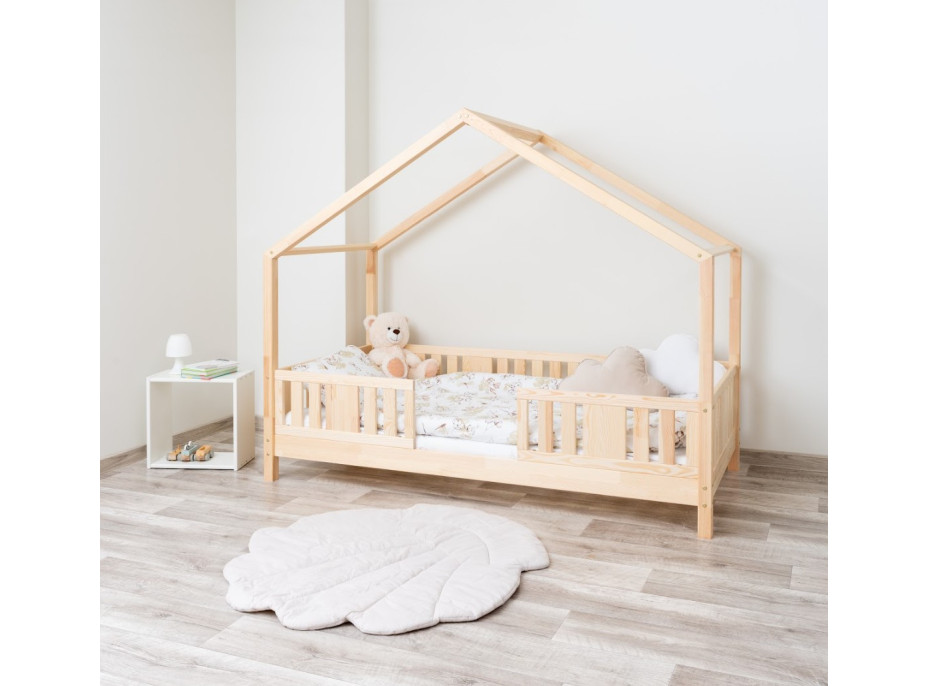 Dětská domečková postel z masivu borovice NIKO S 10 - 180x80 cm