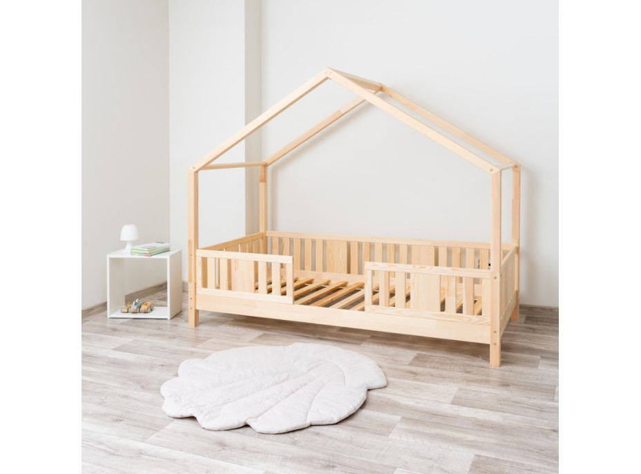 Dětská domečková postel z masivu borovice NIKO S 10 - 200x90 cm