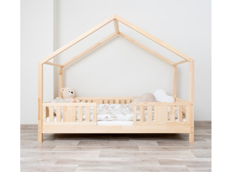 Dětská domečková postel z masivu borovice NIKO S 10 - 180x80 cm
