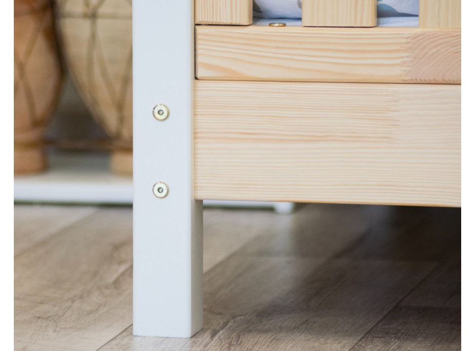 Dětská domečková postel z masivu borovice NIKO S 10 - 190x90 cm