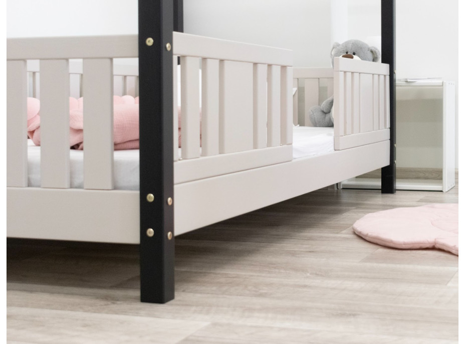 Dětská domečková postel z masivu borovice NIKO S 10 - 190x90 cm