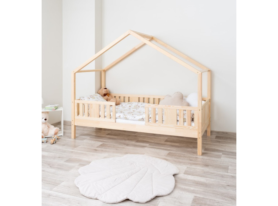 Dětská domečková postel z masivu borovice NIKO S 20 - 190x90 cm