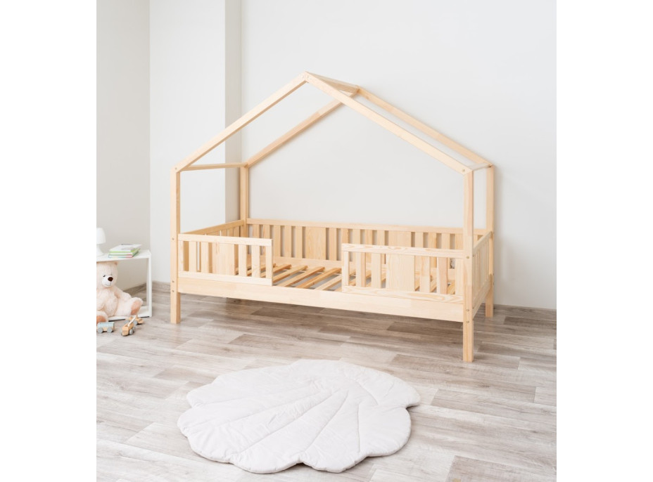 Dětská domečková postel z masivu borovice NIKO S 20 - 180x80 cm