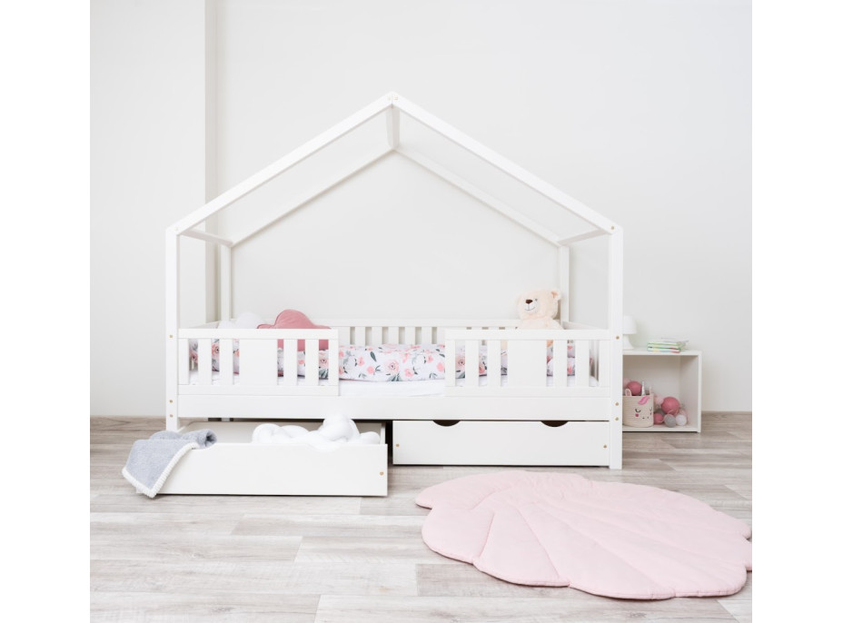 Dětská domečková postel z masivu borovice NIKO S 20 - 190x90 cm