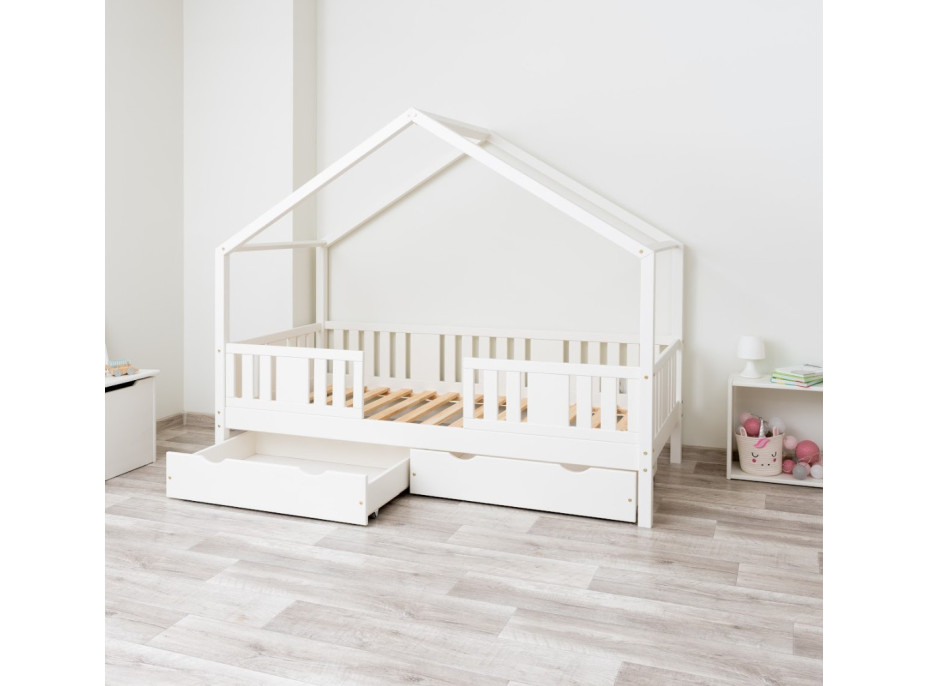 Dětská domečková postel z masivu borovice NIKO S 20 - 200x90 cm