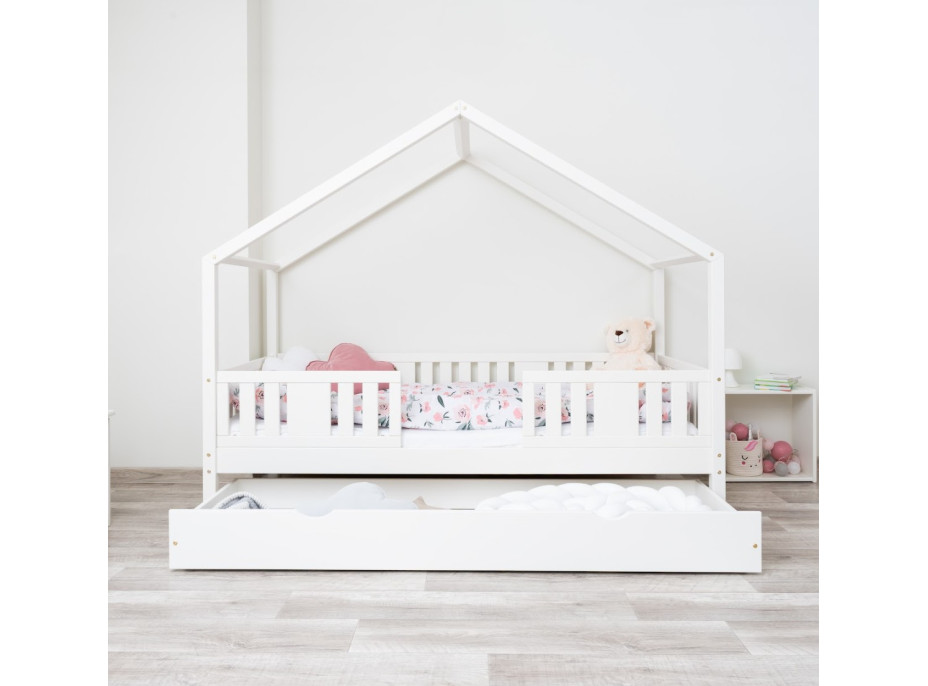 Dětská domečková postel z masivu borovice NIKO S 20 - 190x90 cm