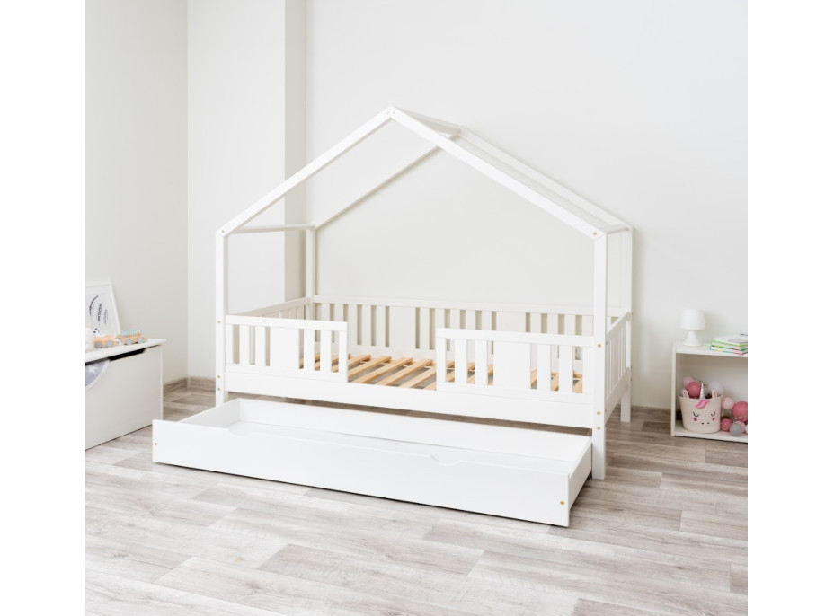 Dětská domečková postel z masivu borovice NIKO S 20 - 190x90 cm