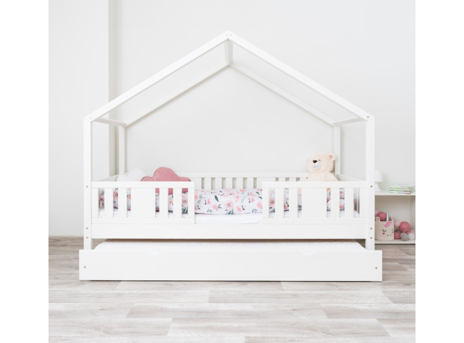 Dětská domečková postel z masivu borovice NIKO S 20 - 200x90 cm