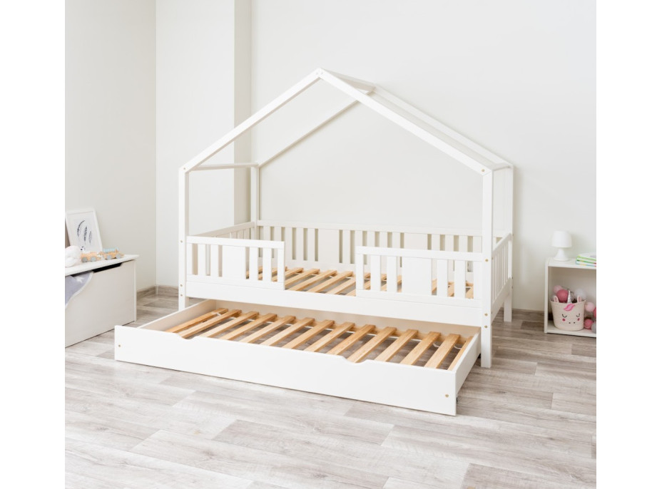 Dětská domečková postel z masivu borovice NIKO S 20 - 160x80 cm