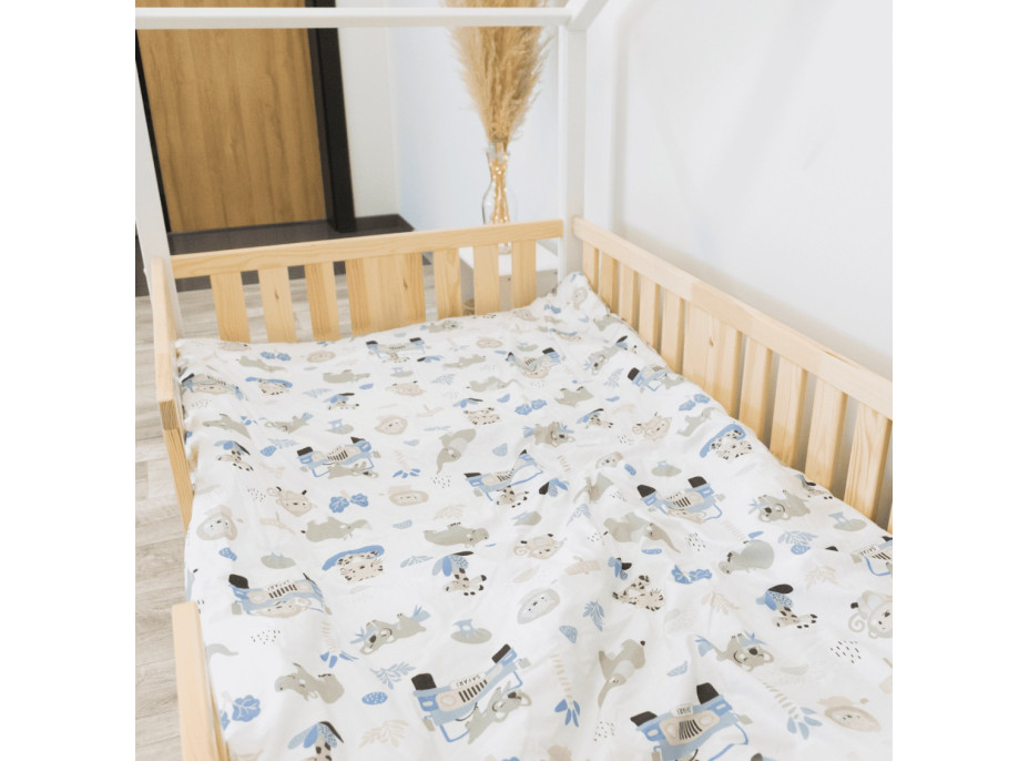 Dětská domečková postel z masivu borovice NIKO S 20 - 180x80 cm