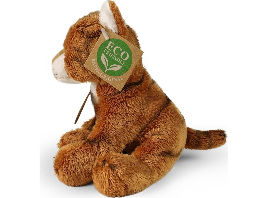 Rappa Plyšová kočka sedící zrzavá 14 cm ECO-FRIENDLY