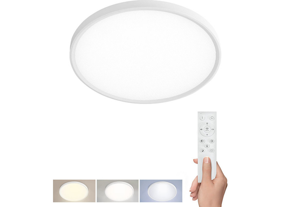 Solight LED osvětlení s dálkovým ovladačem Estela White UGR, 40W, 4300lm, 50cm, URG