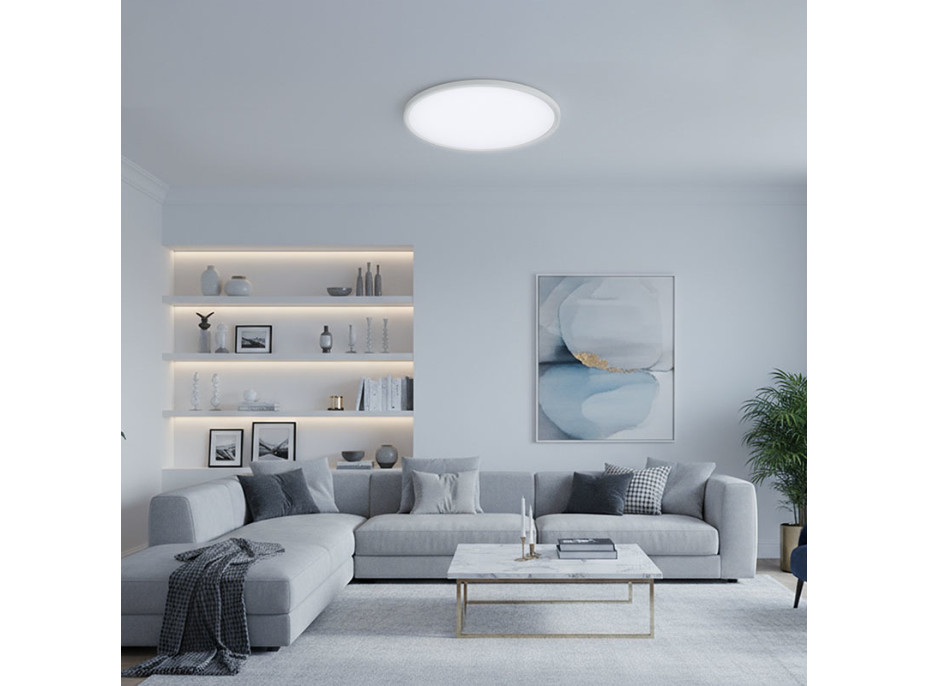 Solight LED osvětlení s dálkovým ovladačem Estela White UGR, 40W, 4300lm, 50cm, URG