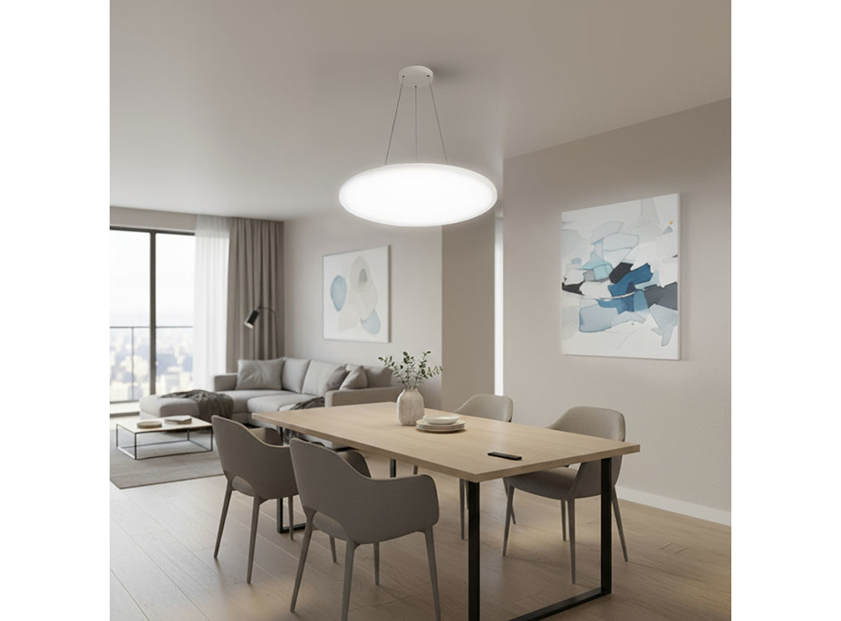 Solight LED osvětlení s dálkovým ovladačem Estela White UGR, 40W, 4300lm, 50cm, URG