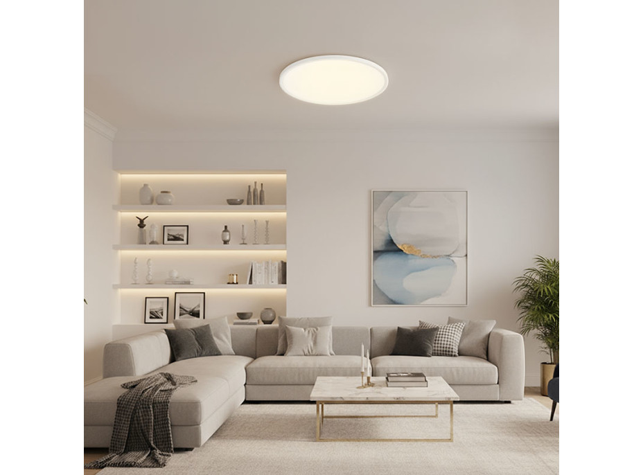 Solight LED osvětlení s dálkovým ovladačem Estela White UGR, 40W, 4300lm, 50cm, URG