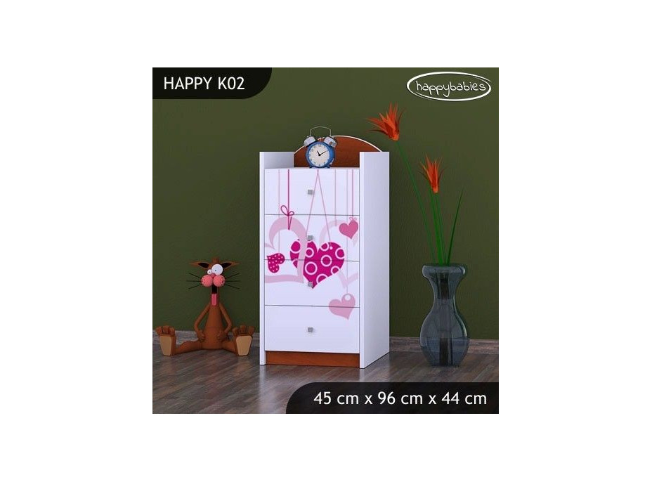 Dětská komoda FALL IN LOVE - TYP 2