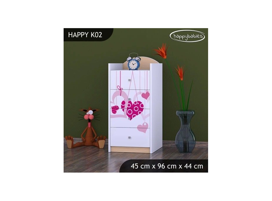 Dětská komoda FALL IN LOVE - TYP 2